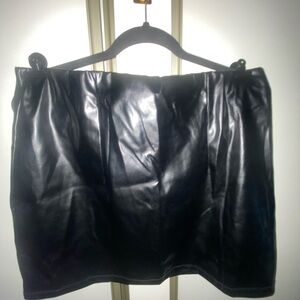 Black Leather Skirt
